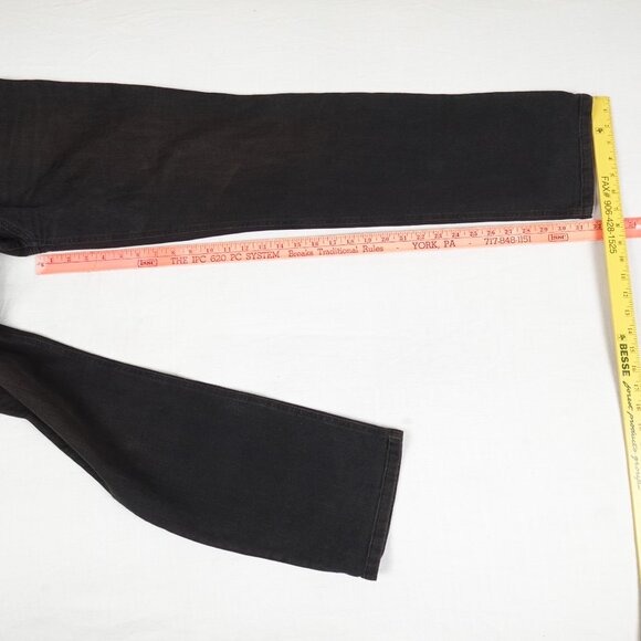 ALBERTO Slim Fit Jeans Men's 33x32 Pipe Black Denim Straight Leg - Picture 11 of 12